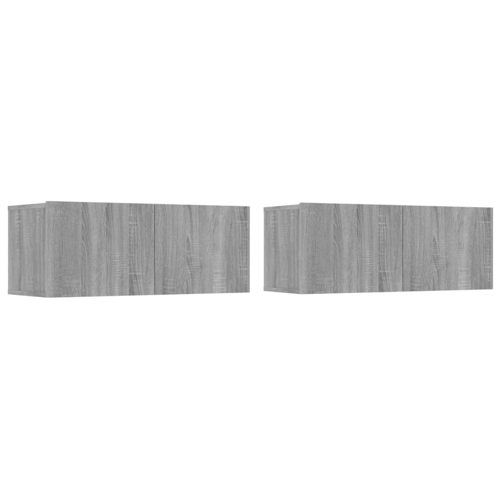 4-tlg. TV-Schrank-Set Weiß Holzwerkstoff