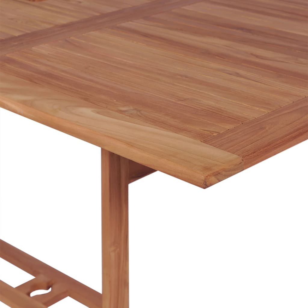 Gartentisch 180x90x75 cm Massivholz Teak