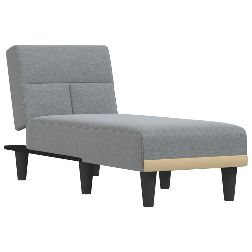 Chaiselongue Dunkelgrau Stoff