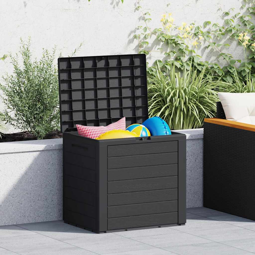 Gartentruhe Braun 58,5x46x55 cm Polypropylen