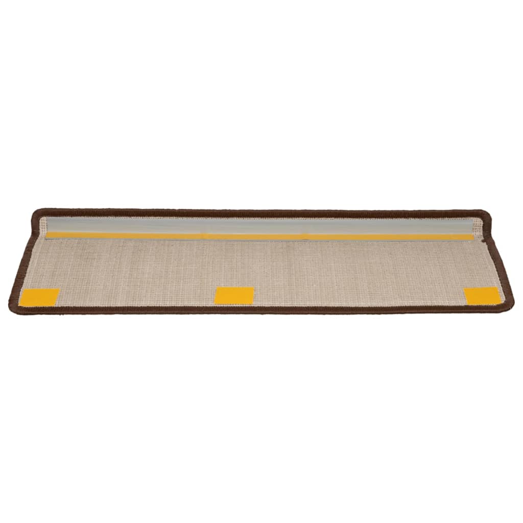 Stufenmatten 15 Stk. 65x21x4 cm Grau Rechteckiger Rand