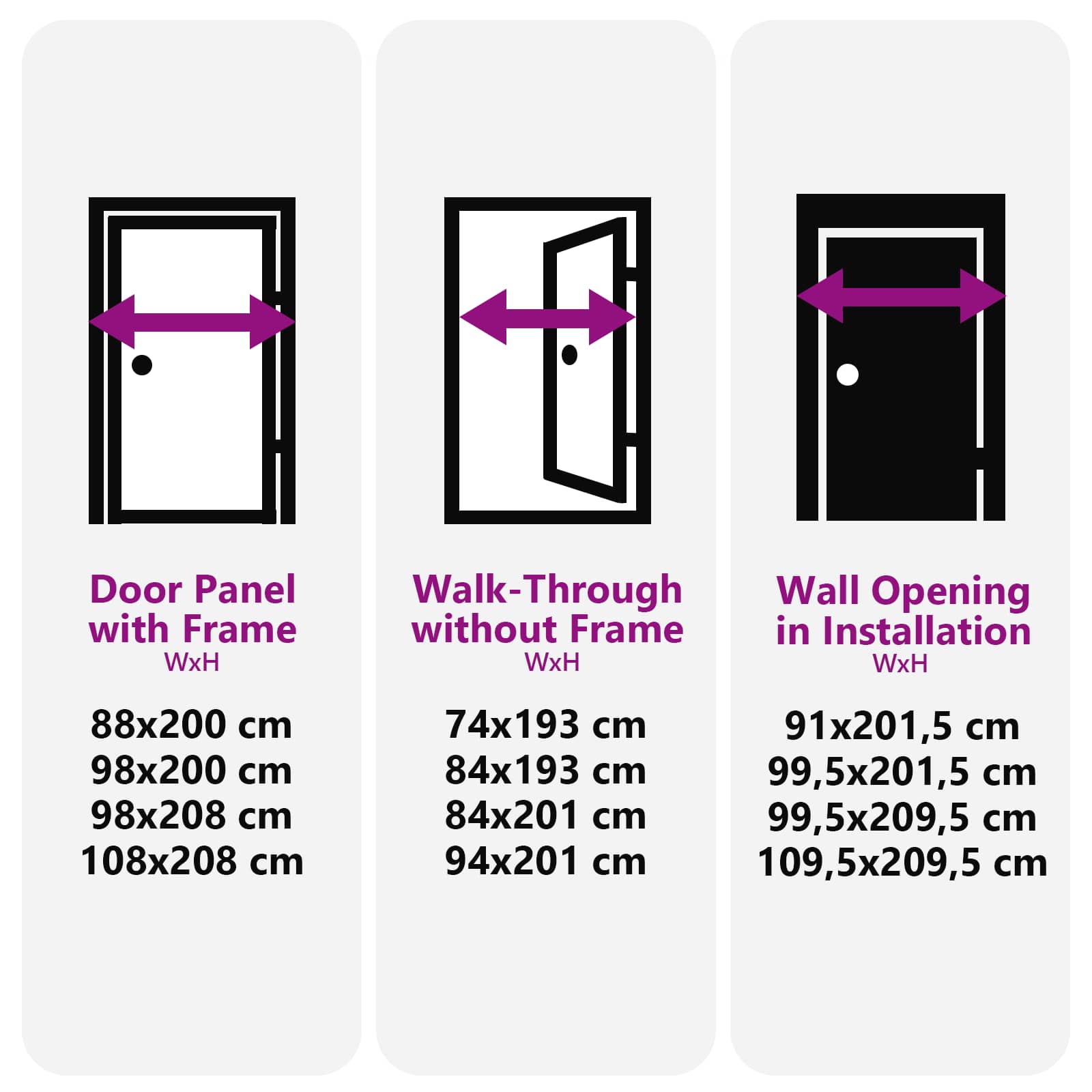 Vordertür Weiß 88 x 200 cm PVC