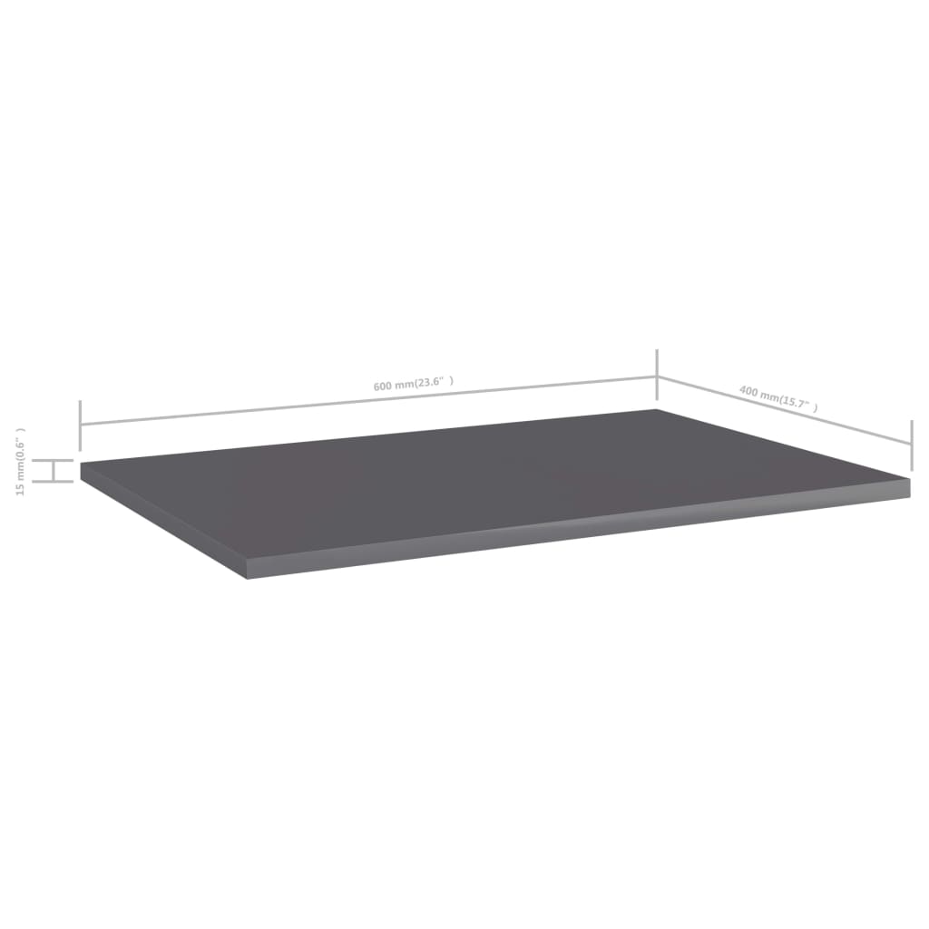 Bücherregal-Bretter 4 Stk. Weiß 40x10x1,5 cm Holzwerkstoff