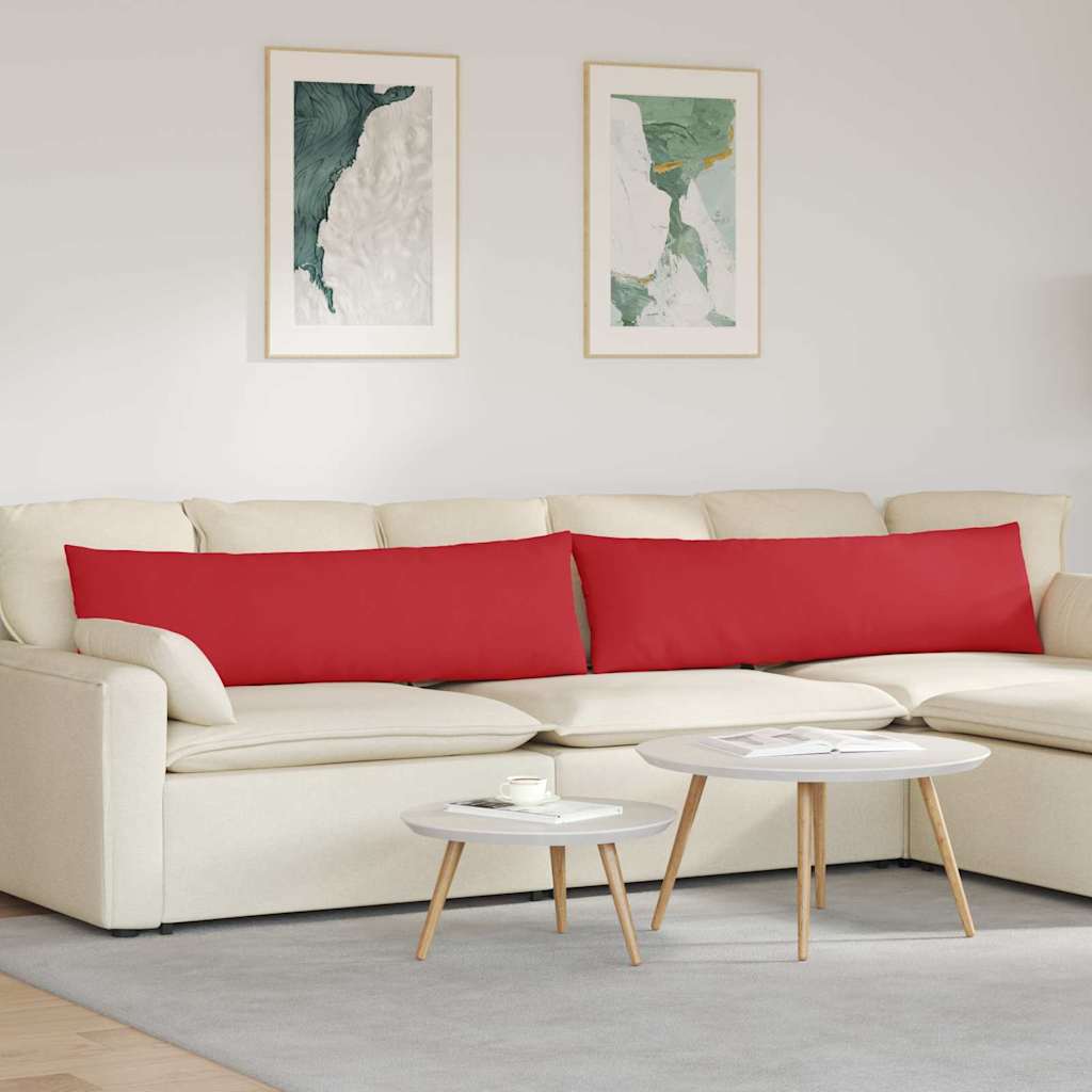 Sofakissen 2 pcs Hellgrau 50 x 30 cm Stoff