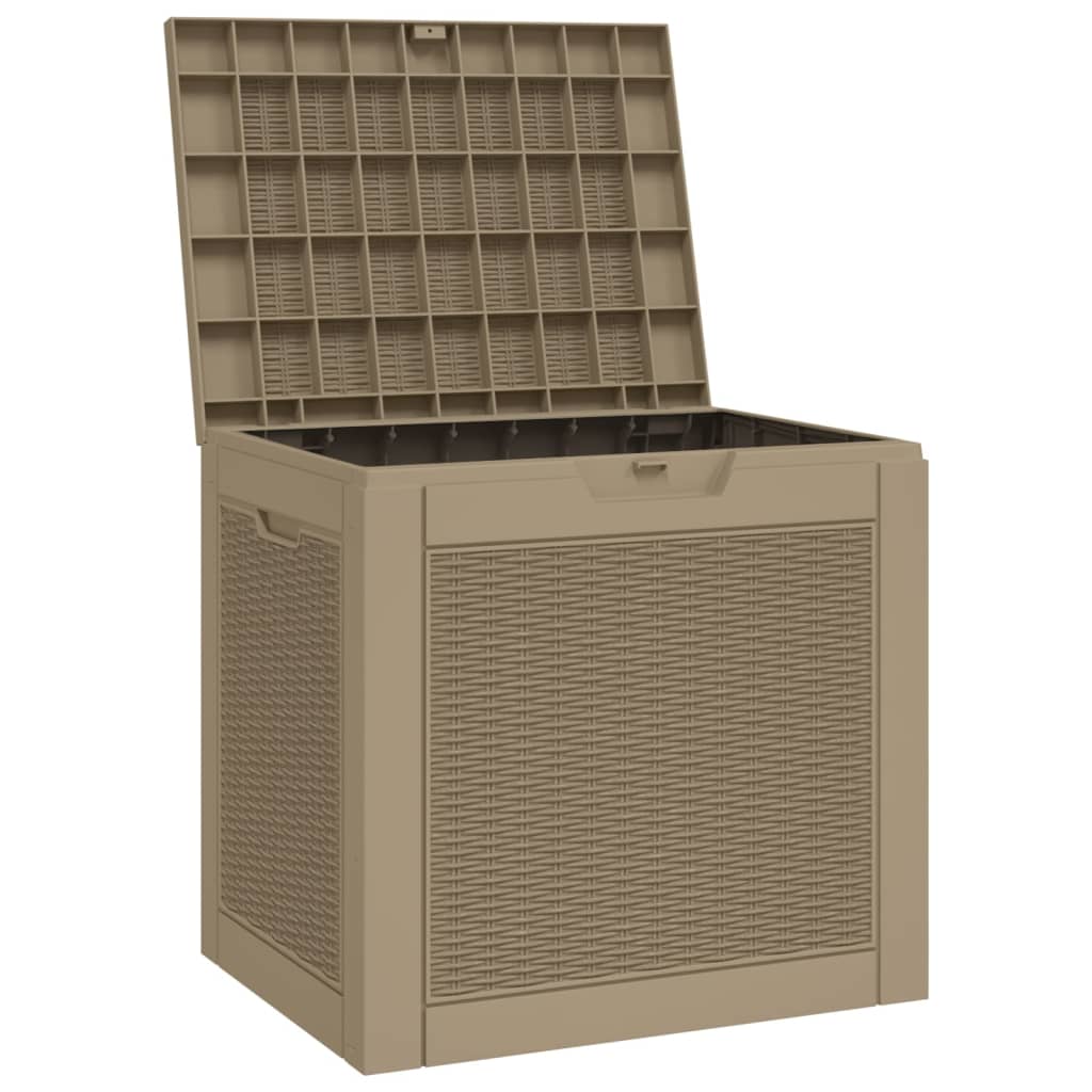 Gartenbox Schwarz 55,5x43x53 cm Polypropylen