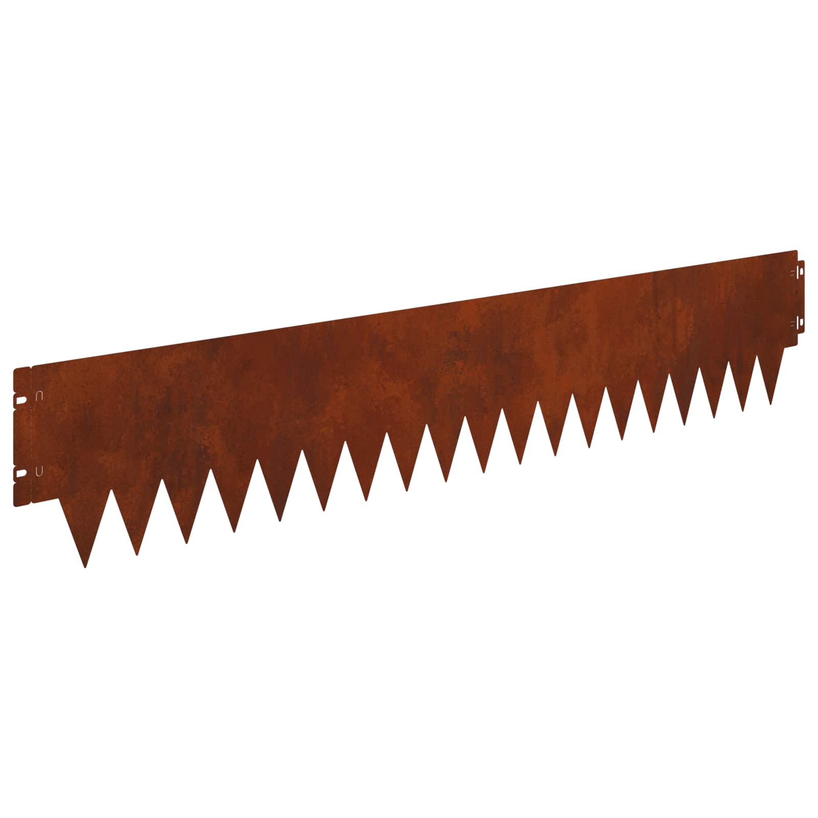 Raseneinfassung 10 pcs Länge Höhe 103 x 15 cm Stahl Schwarz
