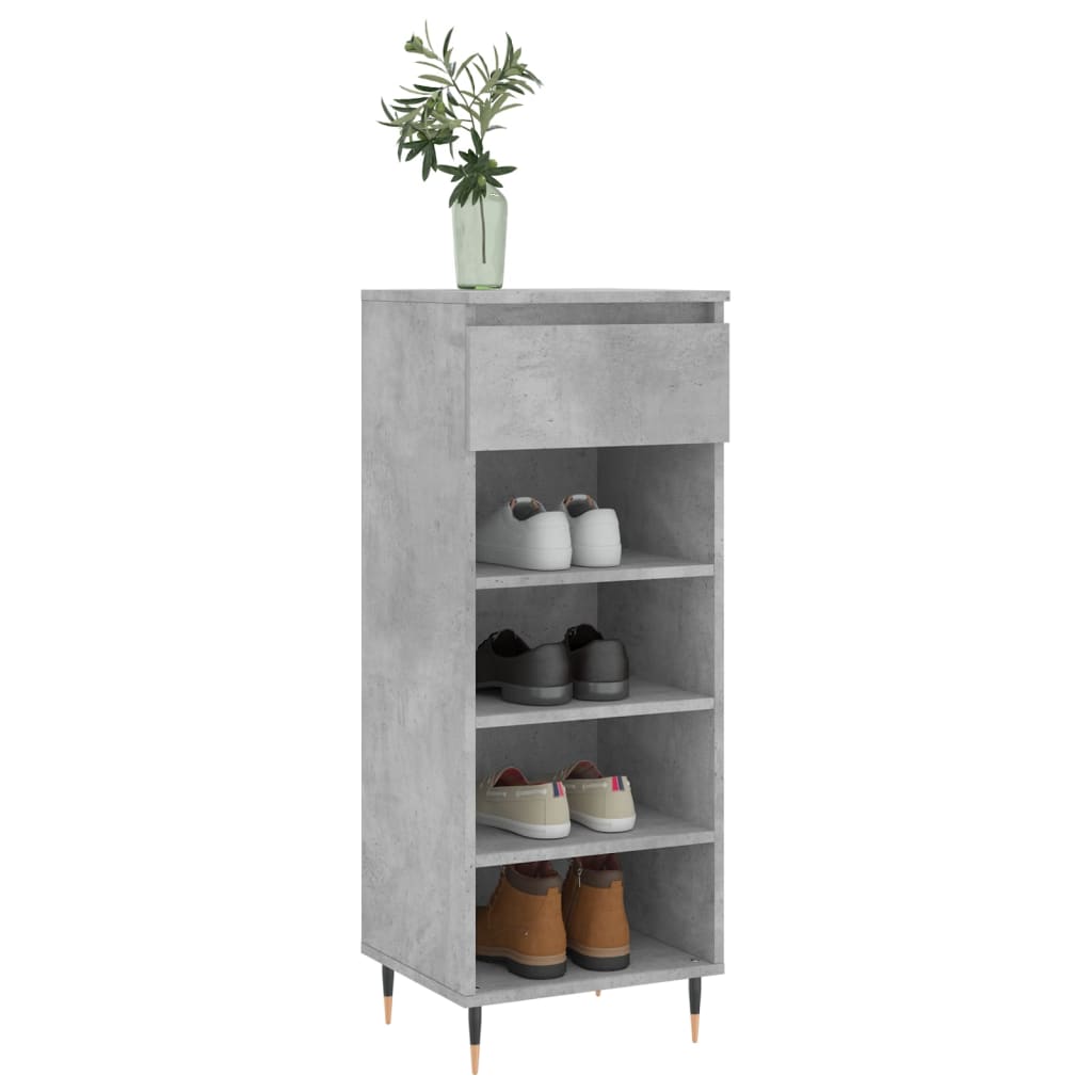 Schuhschrank Schwarz 40x36x105 cm Holzwerkstoff