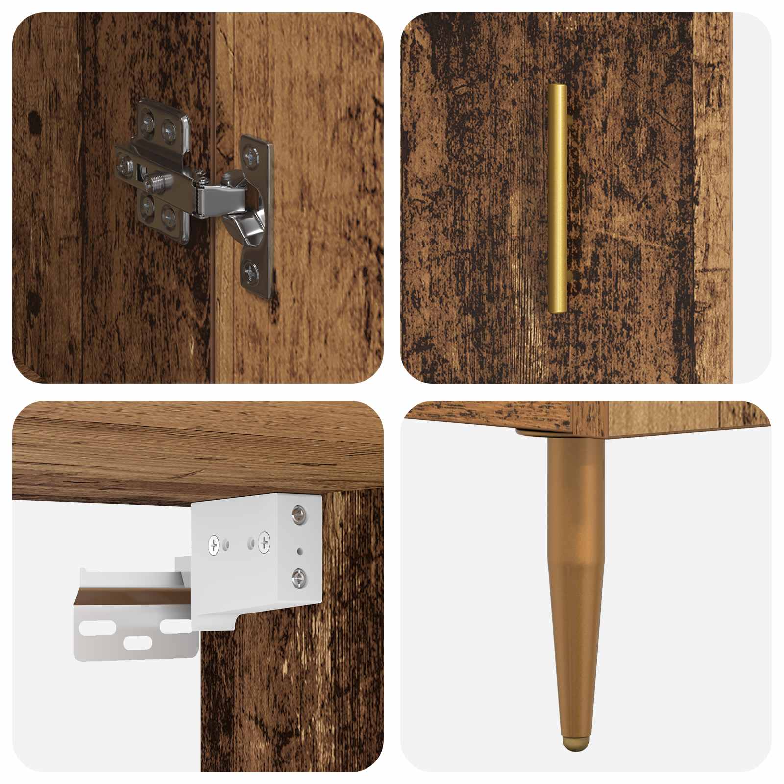 Highboard Hochglanz-Weiß 69,5x34x180 cm Holzwerkstoff