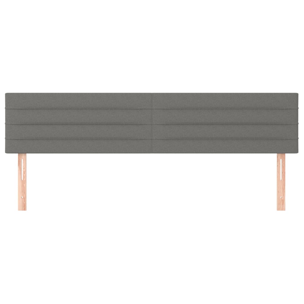 Kopfteil Hellgrau 80x5x118/128 cm Stoff