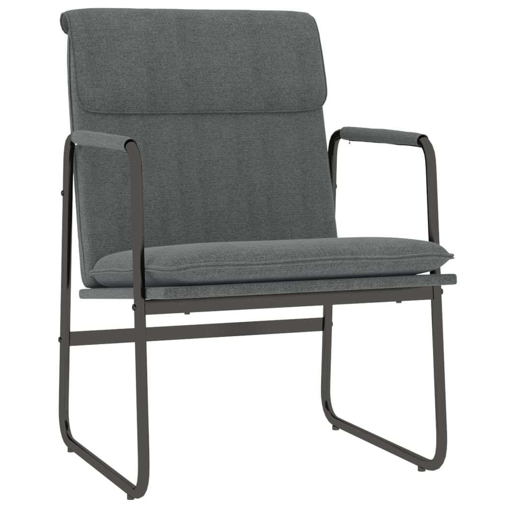 Loungesessel Hellgrau 55x64x80 cm Stoff