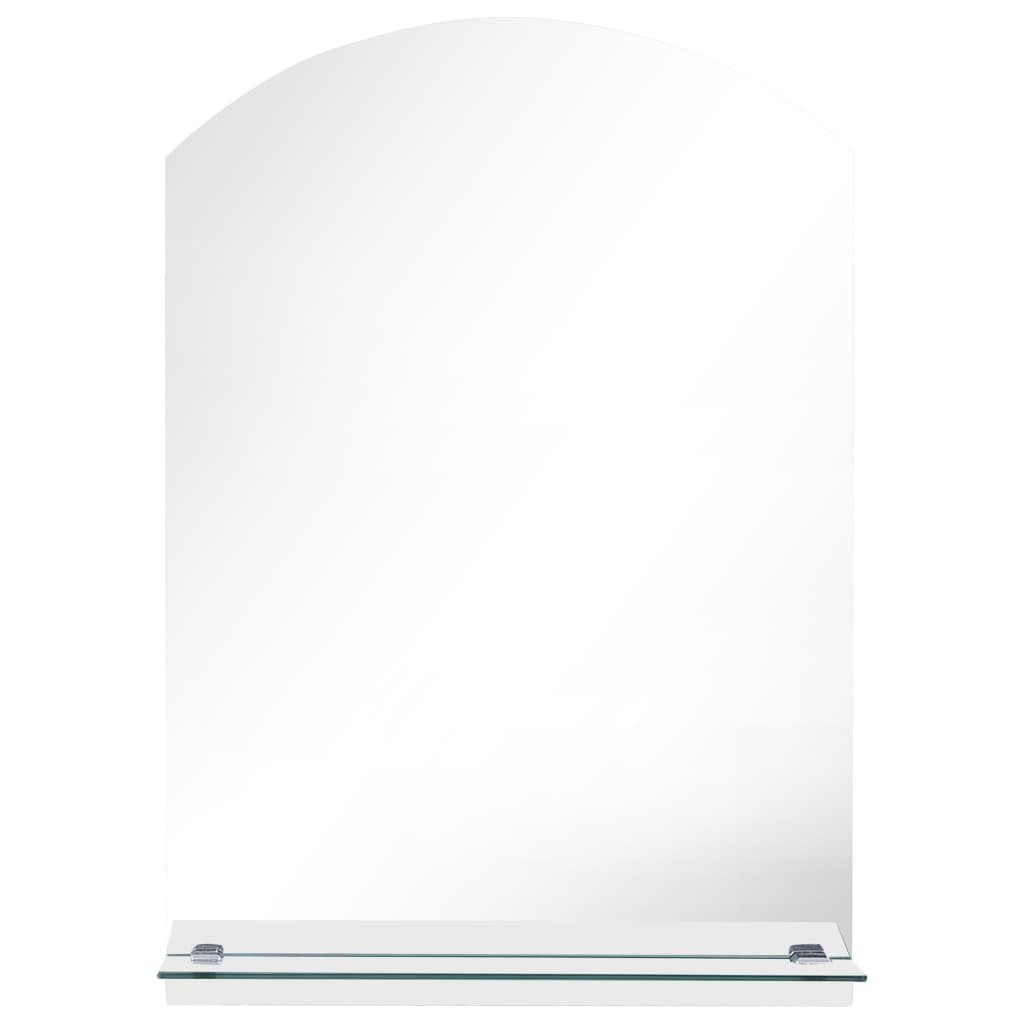 Wandspiegel mit Regal 20×40 cm Hartglas