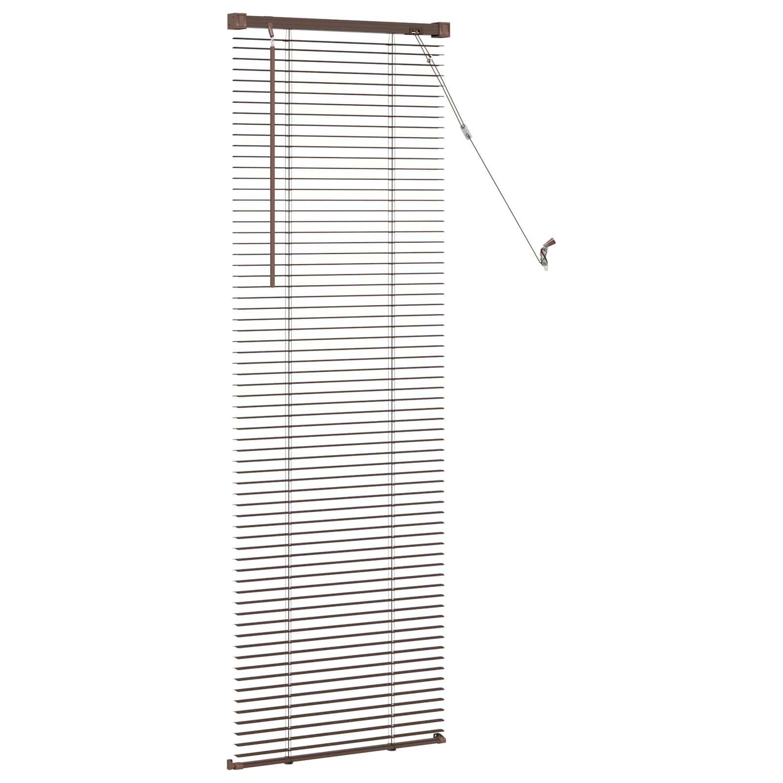 Jalousie Silber Grau 150 x 40 cm 25 mm PVC