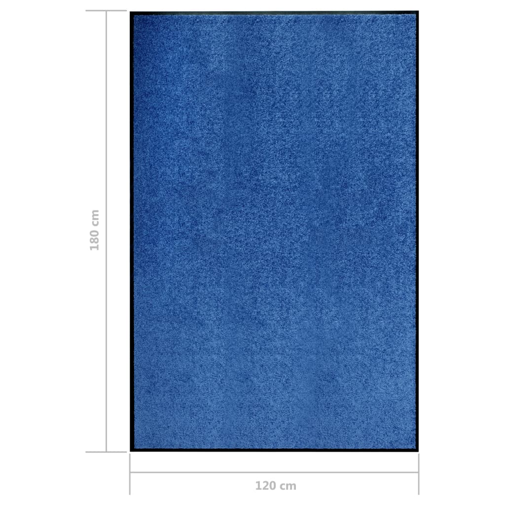 Fußmatte Waschbar Anthrazit 120x180 cm