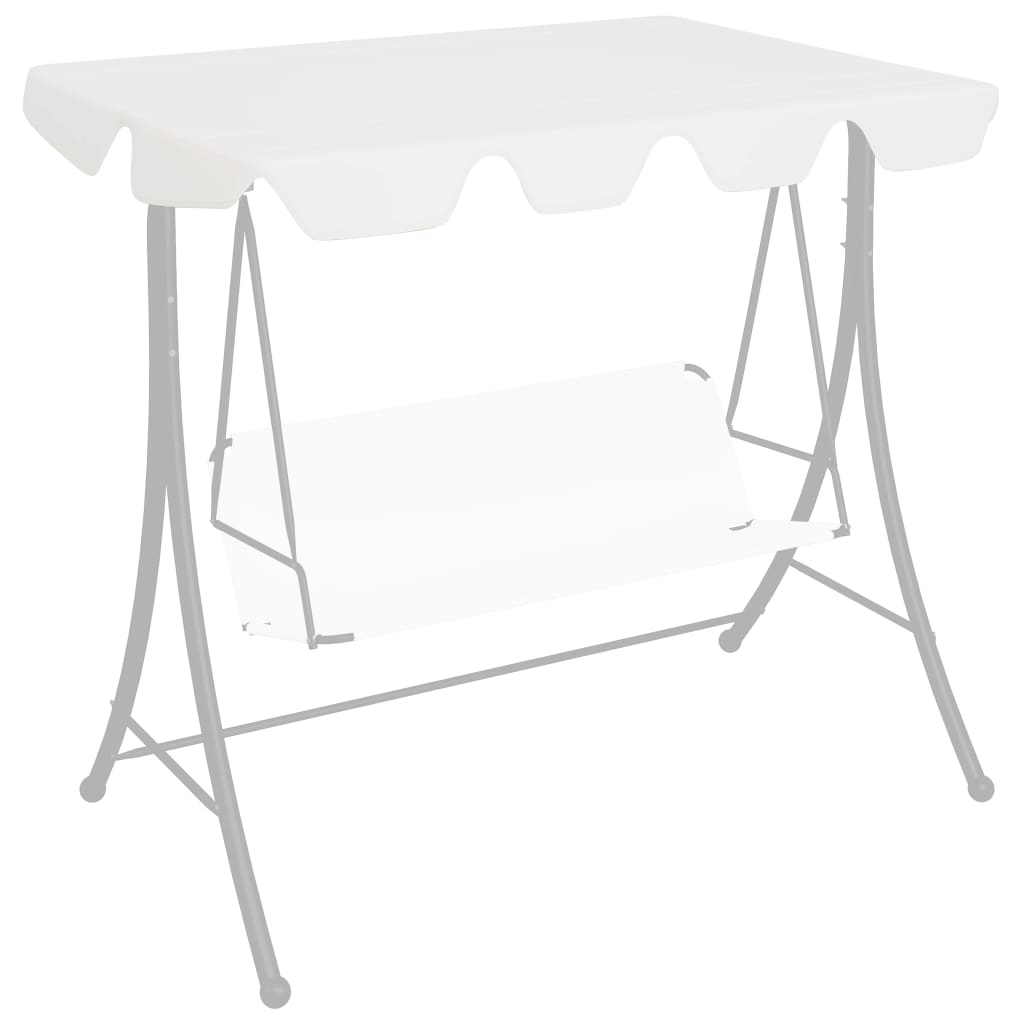 Ersatzdach für Hollywoodschaukel Beige 188/168x145/110 cm