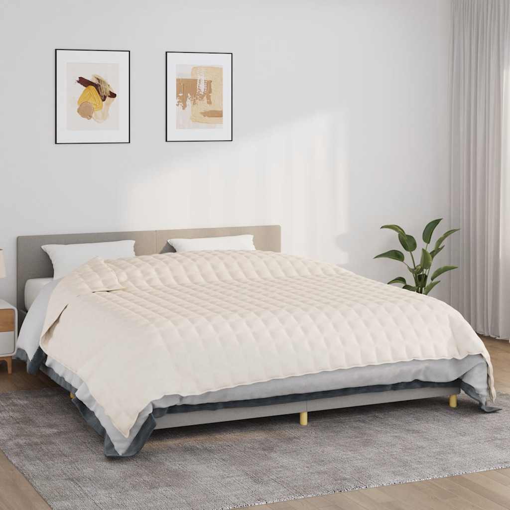 Gewichtsdecke Grau 122x183 cm 5 kg Stoff