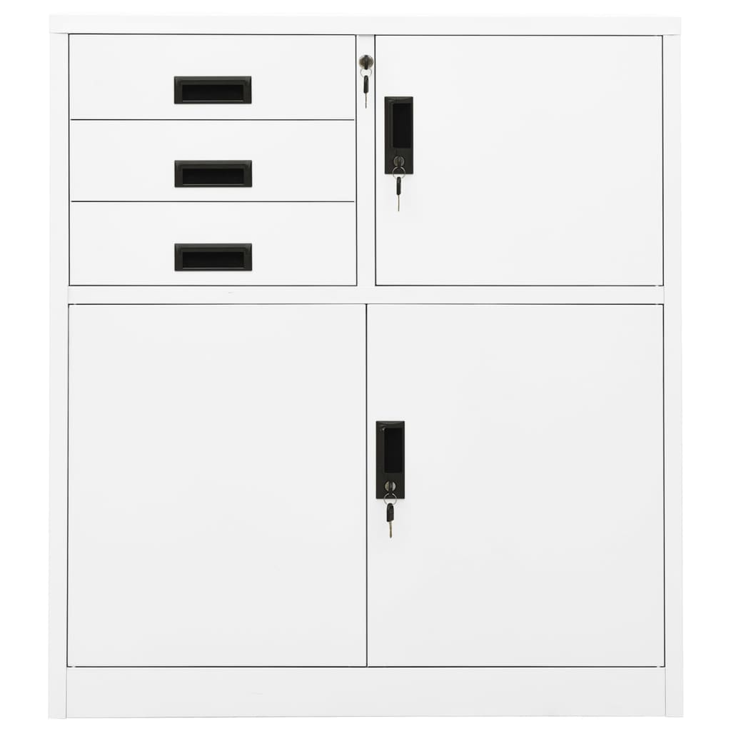 Büroschrank mit Pflanzkasten Anthrazit 90x40x125 cm Stahl