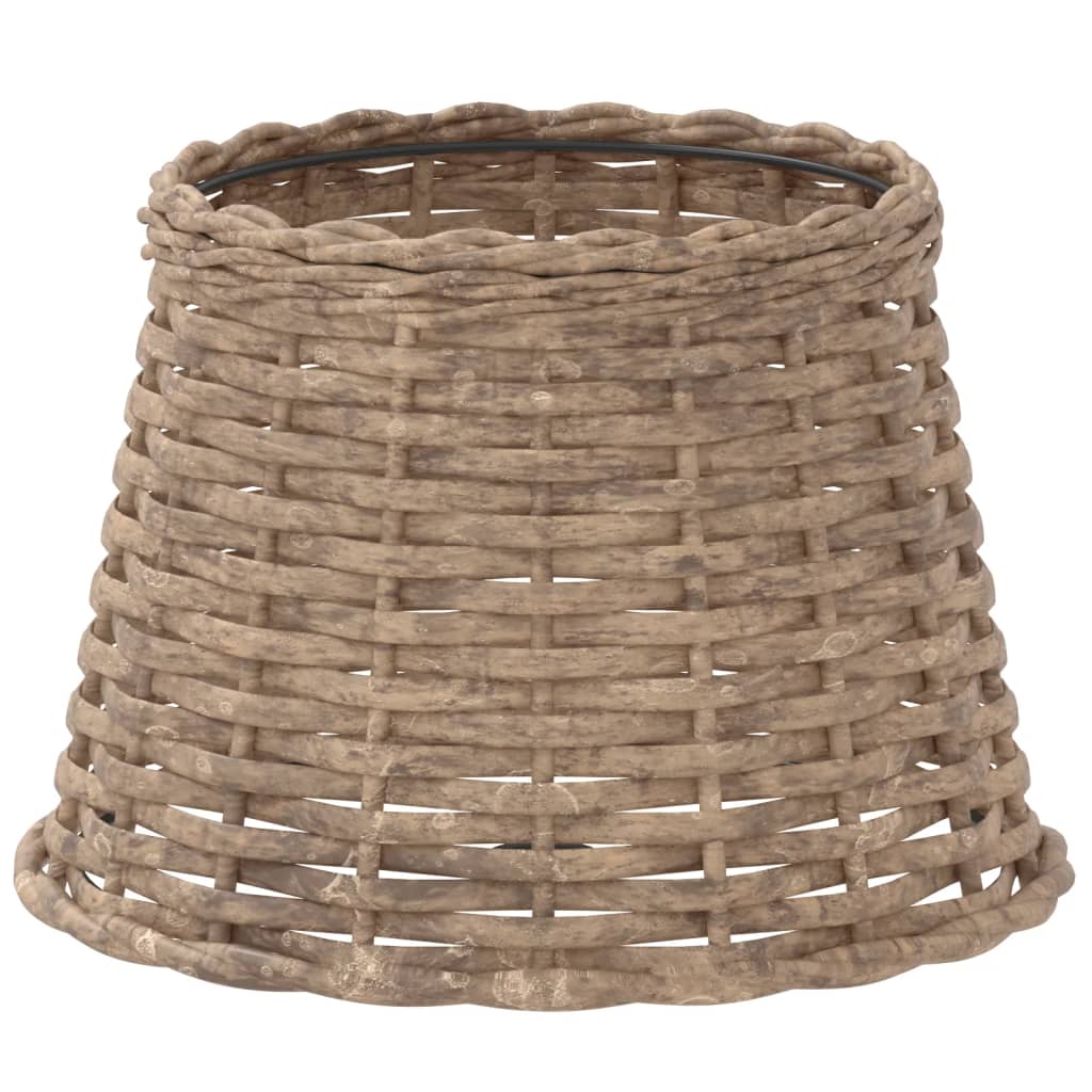 Lampenschirm Weiß Ø15x12 cm Korbweide