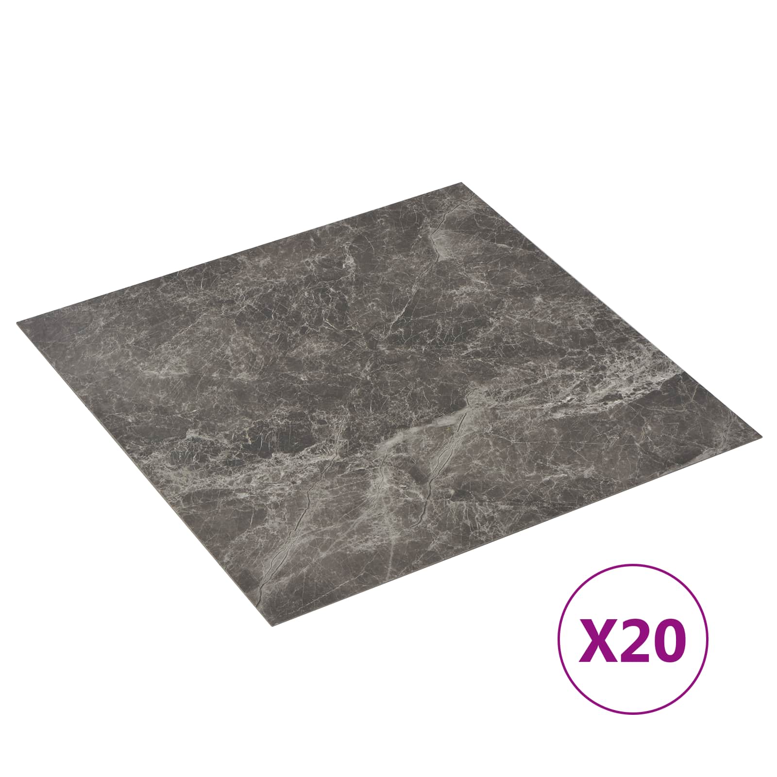 Selbstklebende Bodenplanken 30,5 x 30,5 cm 20 pcs PVC Betongrau