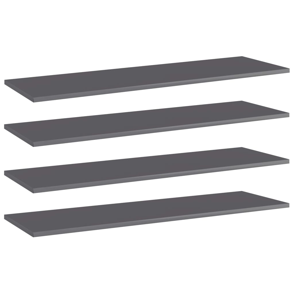 Bücherregal-Bretter 4 Stk. Weiß 40x10x1,5 cm Holzwerkstoff