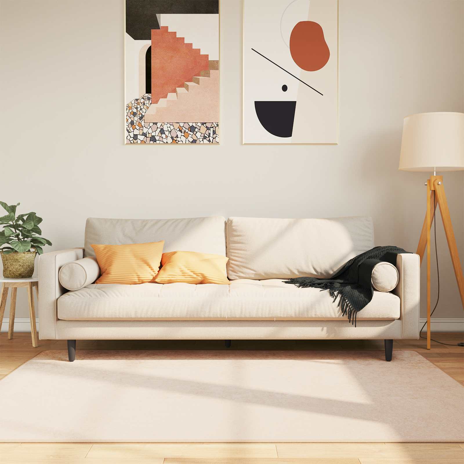 Teppich Waschbar Mehrfarbig 160x230 cm