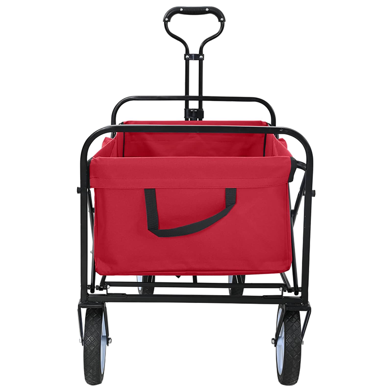 Klapp-Handwagen Grau 94 x 53 x 99 cm Oxford-Stoff