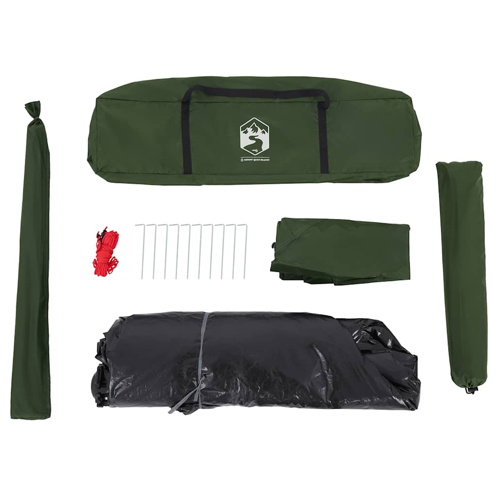 Kuppel-Campingzelt 4 Personen Grün Quick Release
