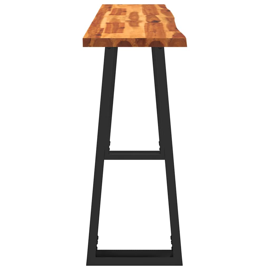 Konsolentisch Baumkante 110x35x80 cm Massivholz Akazie