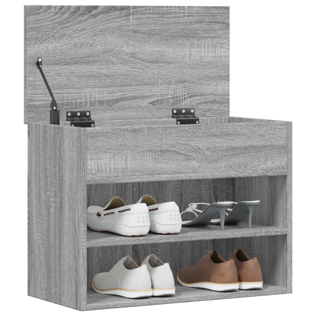 Schuhbank Weiß 60x30x45 cm Holzwerkstoff