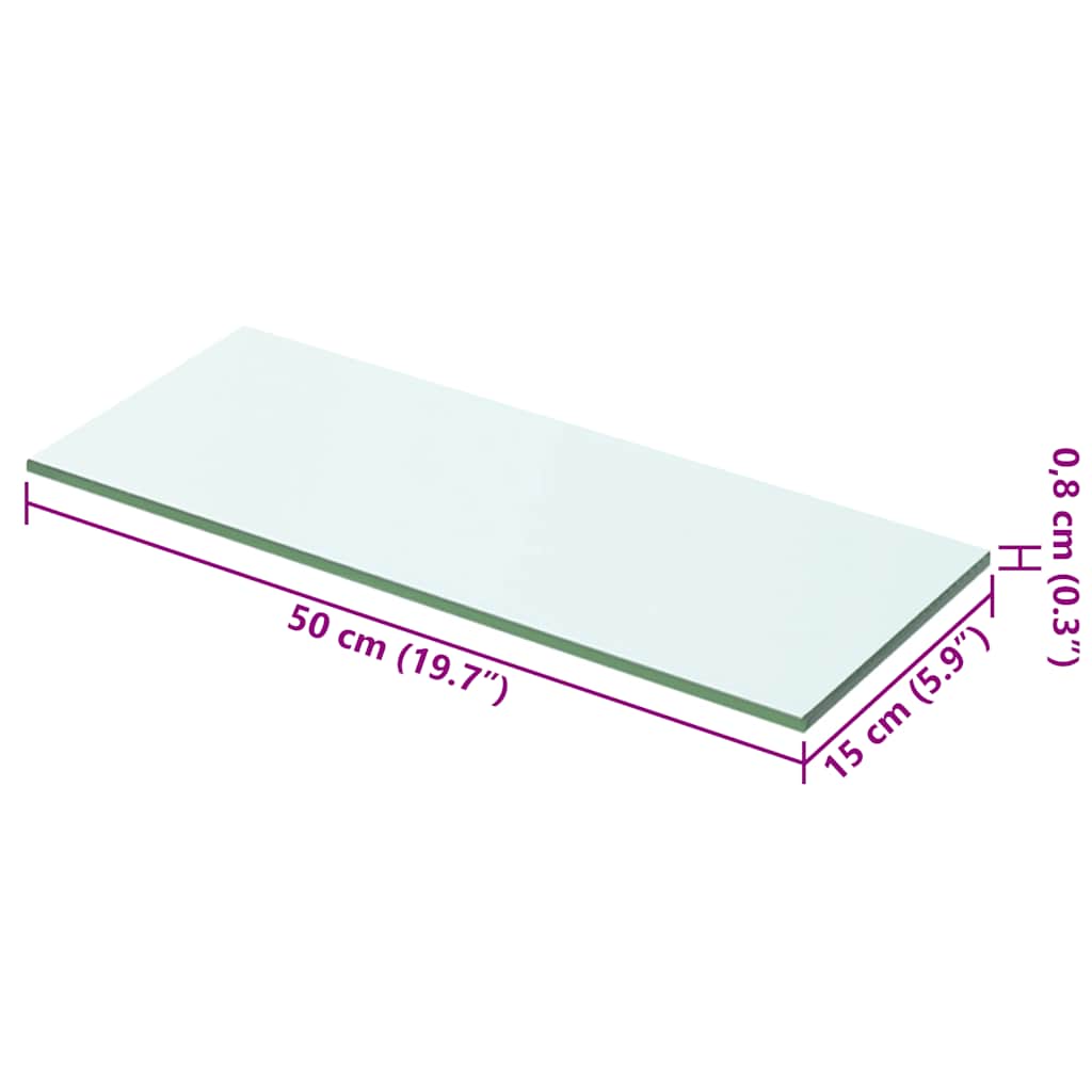 Regalboden Glas Transparent 20x12 cm