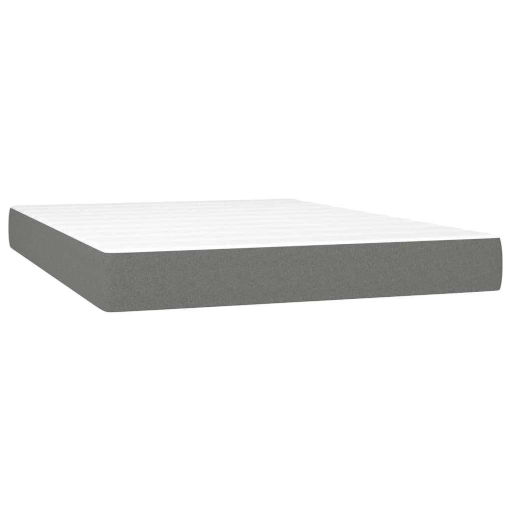 Taschenfederkernmatratze Mittel Hellgrau 80x200x20 cm Stoff