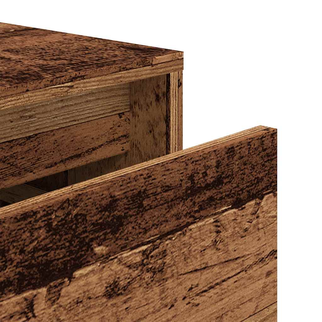 Schubladenbox Weiß 40,5x40x40 cm Holzwerkstoff