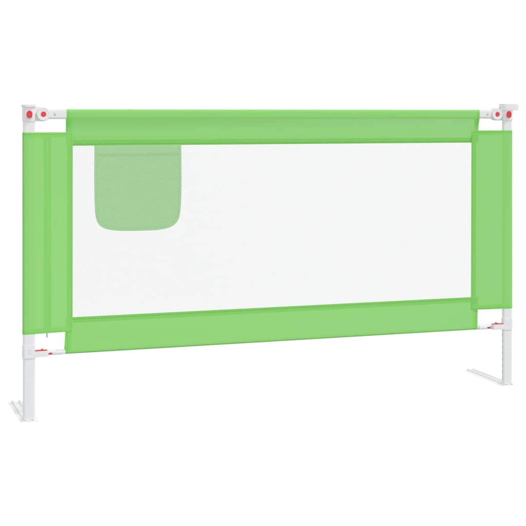 Kleinkind-Bettschutzgitter Grün 90x25 cm Stoff