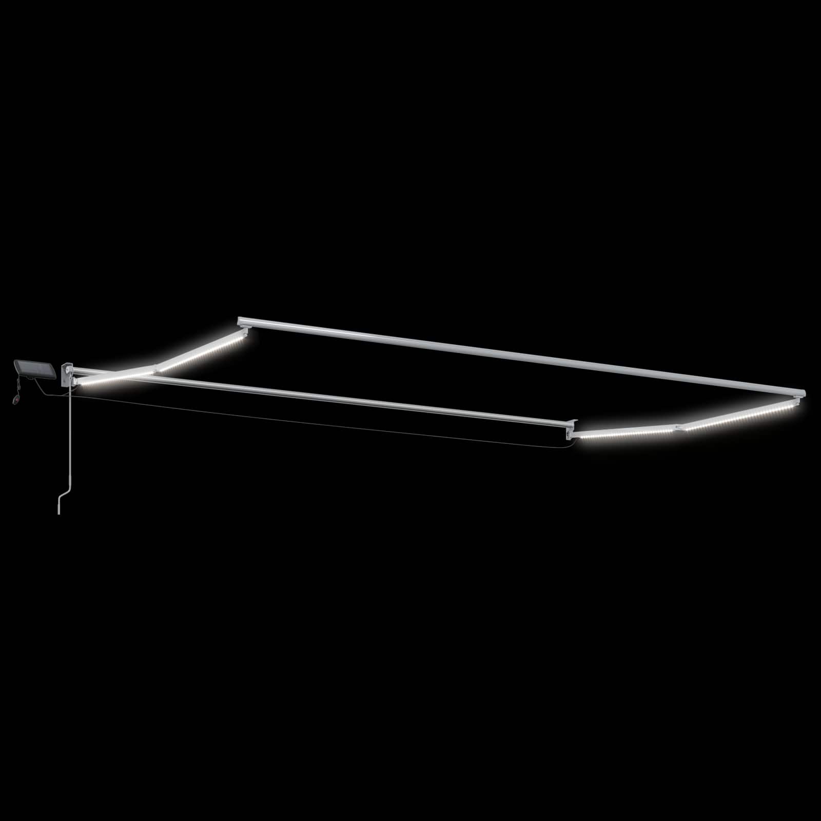 Elektrisches Markisenrahmen Weiß 2,5 x 2 m Aluminium