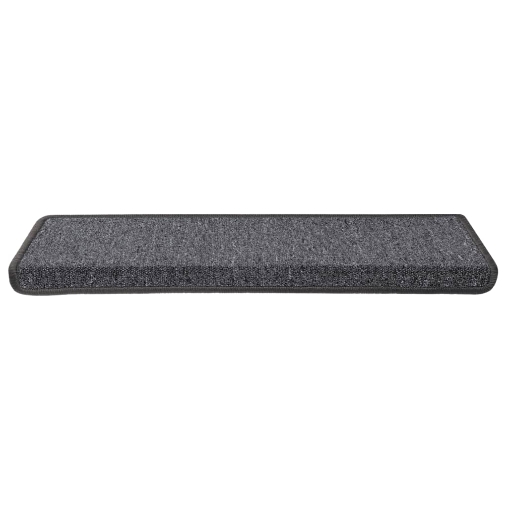 Stufenmatten 15 Stk. 65x21x4 cm Anthrazit Rechteckiger Rand