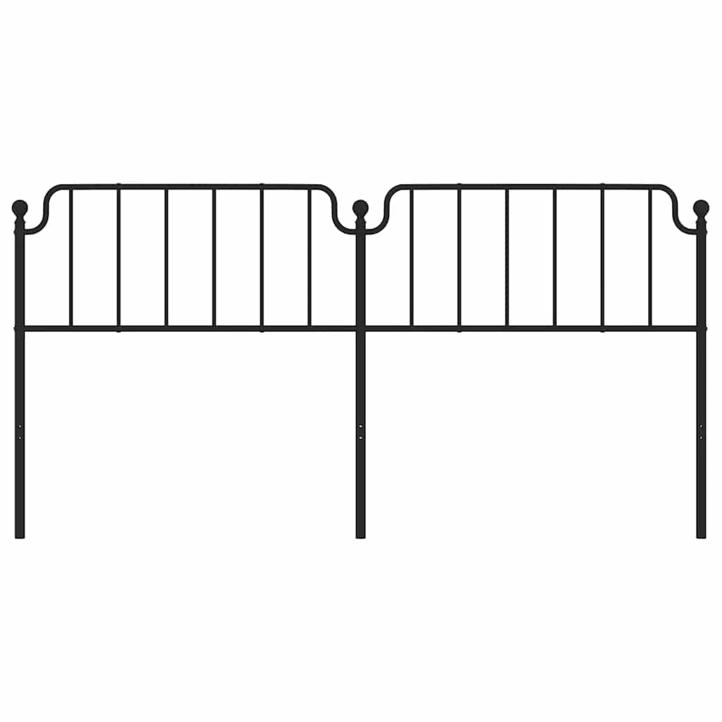Ersatz-Kopfteil Metall Schwarz 135 cm