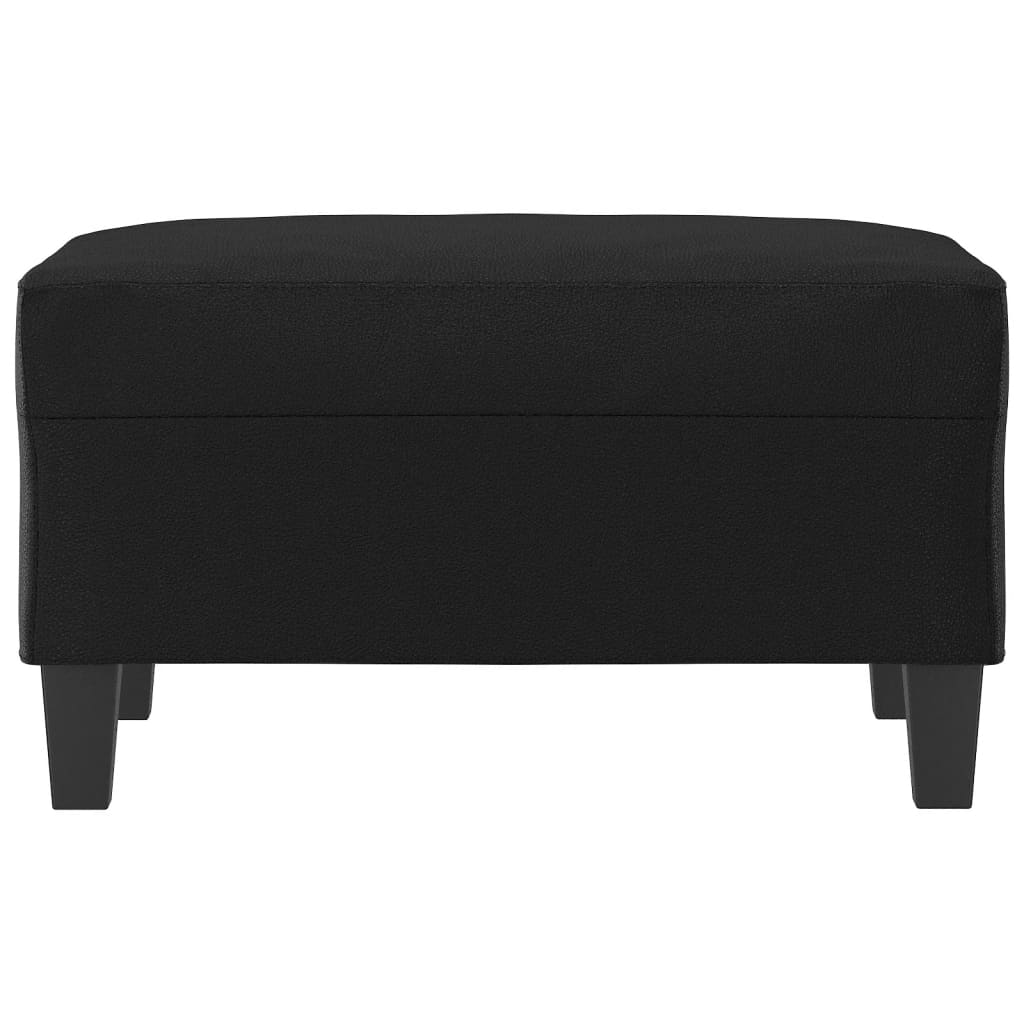 Fußhocker Schwarz 60x50x41 cm Kunstleder