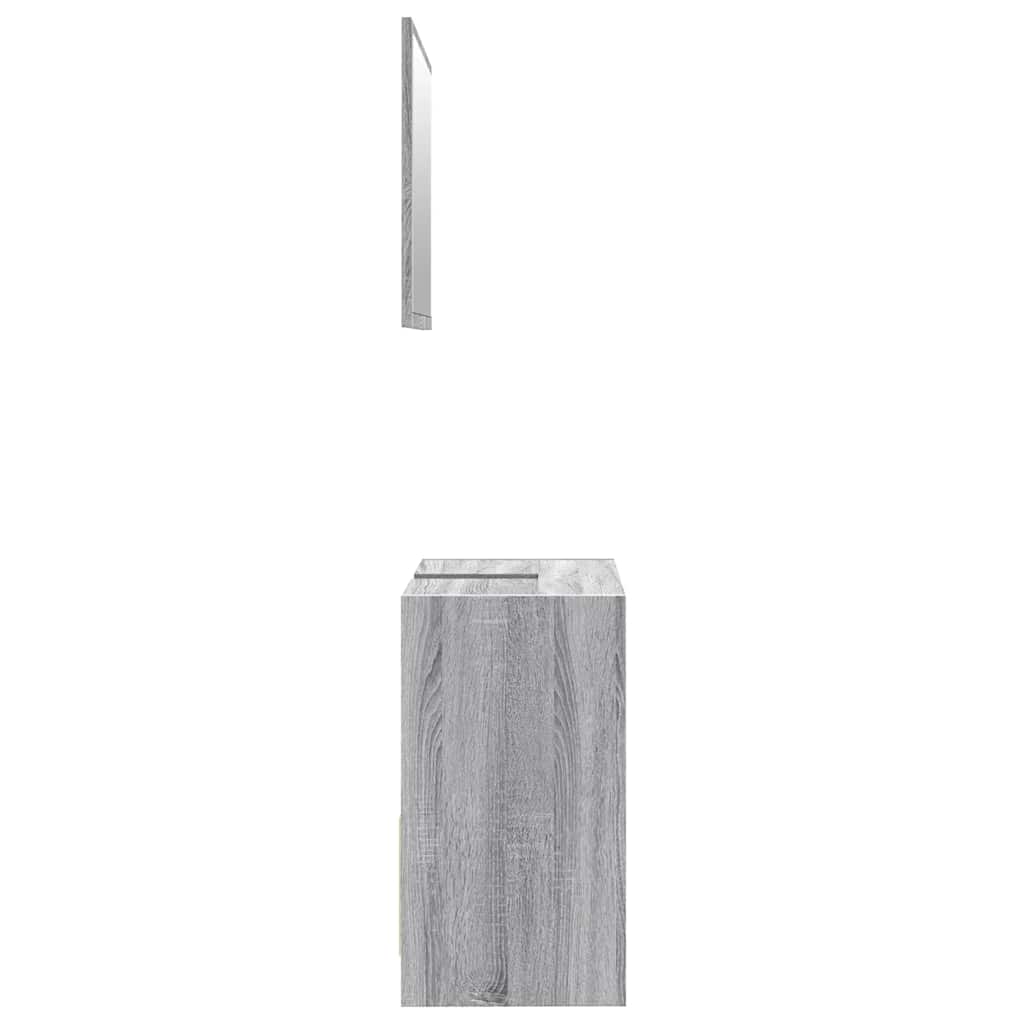 Badmöbel-Set Weiß Holzwerkstoff