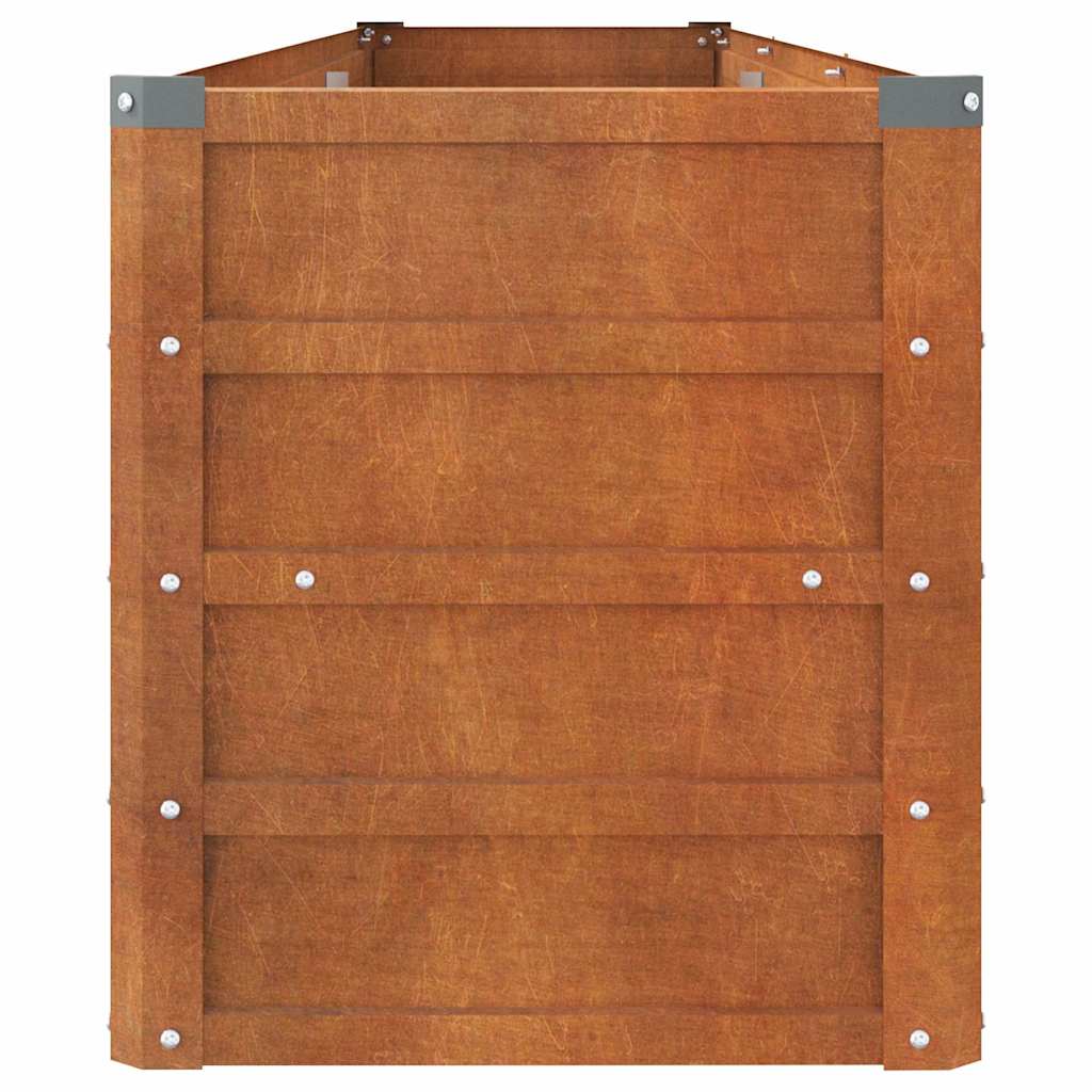 Hochbeet Rostig 100x100x77 cm Cortenstahl