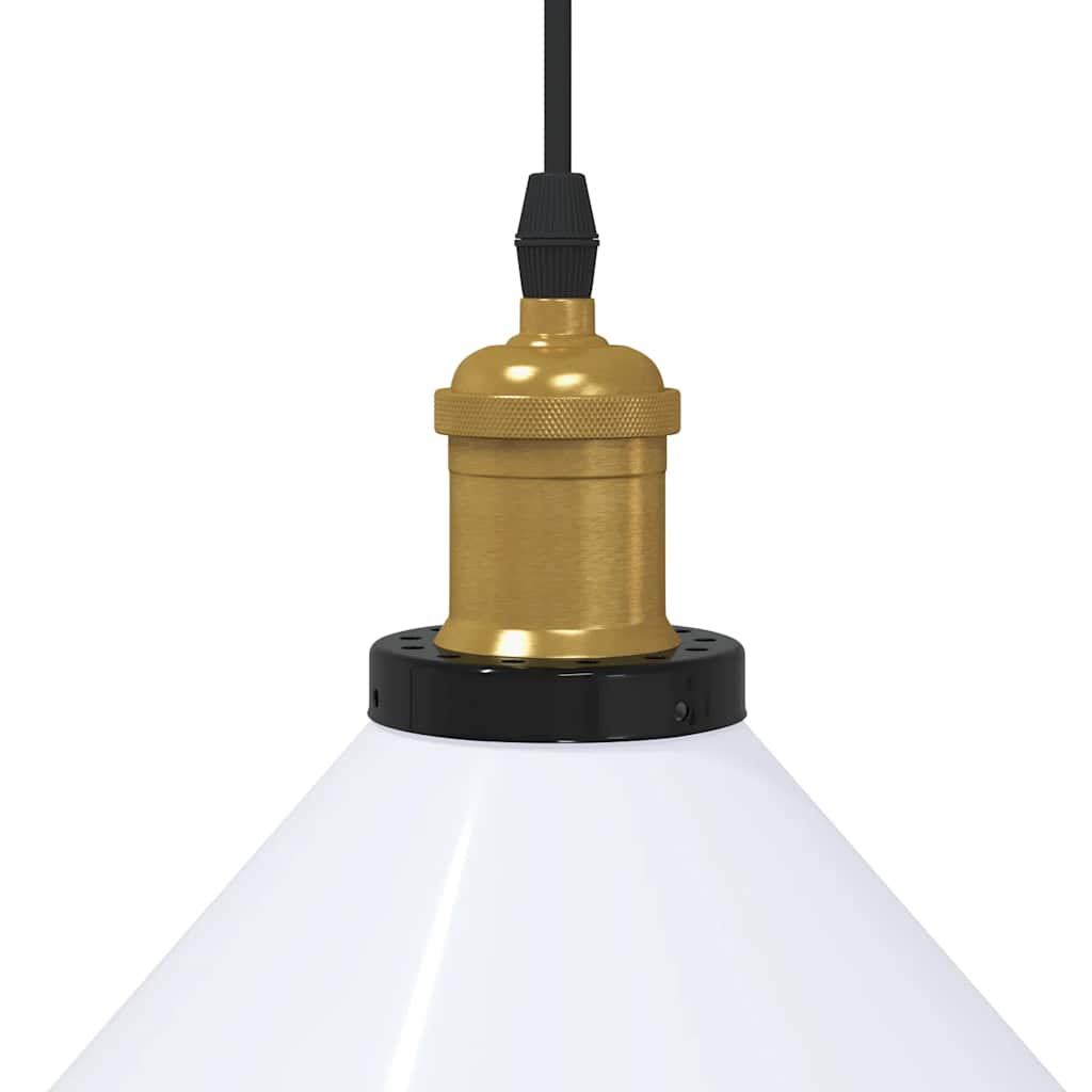 Pendelleuchte Höhenverstellbar E27 Schwarz Glänzend Ø 22 cm