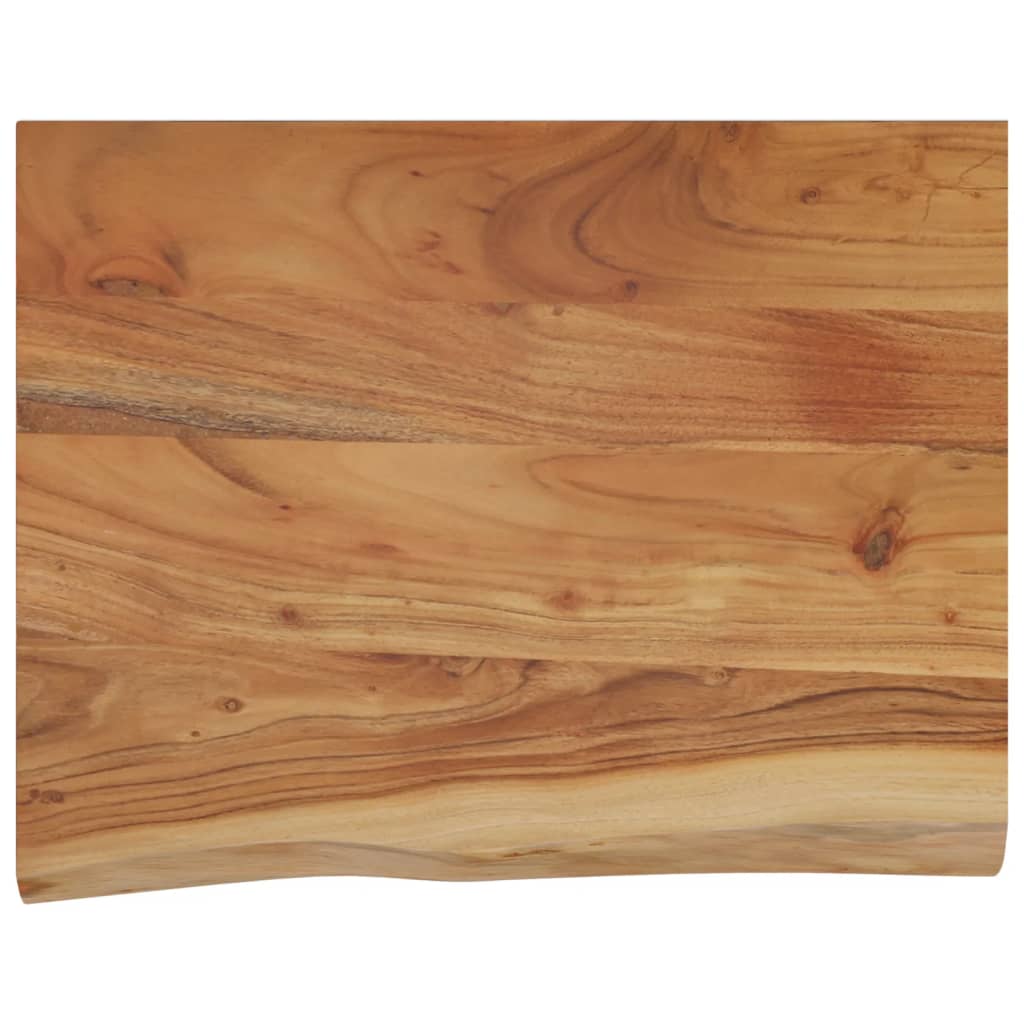 Wandregal 40x20x2,5 cm Rechteckig Massivholz Akazie Baumkante