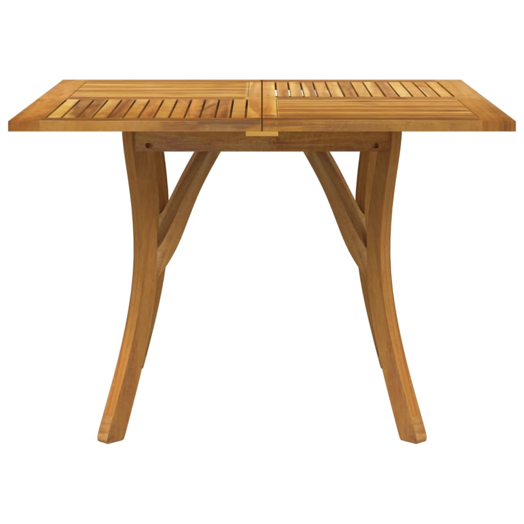 Gartentisch 85x85x75 cm Massivholz Akazie