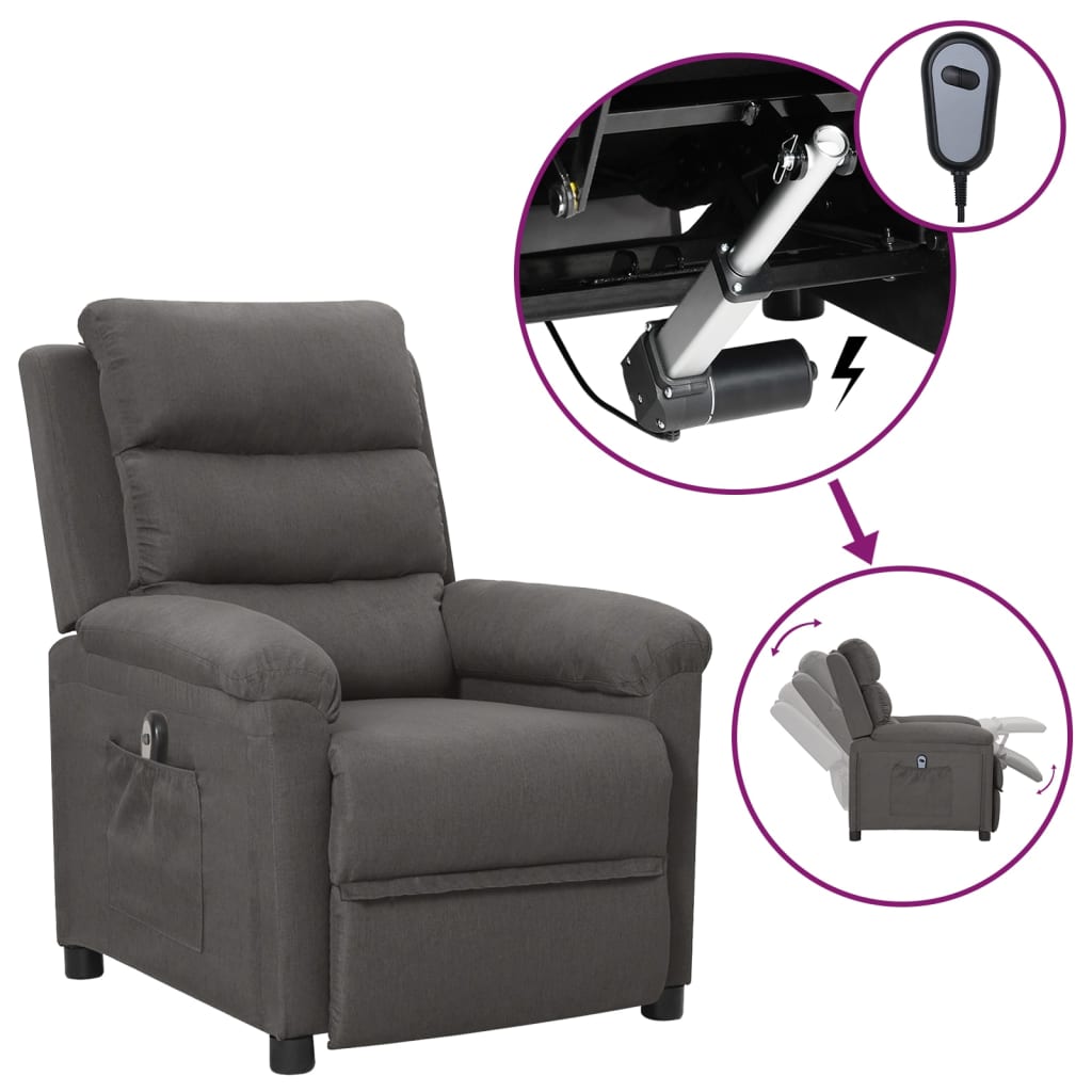 Relaxsessel Elektrisch Braun Stoff