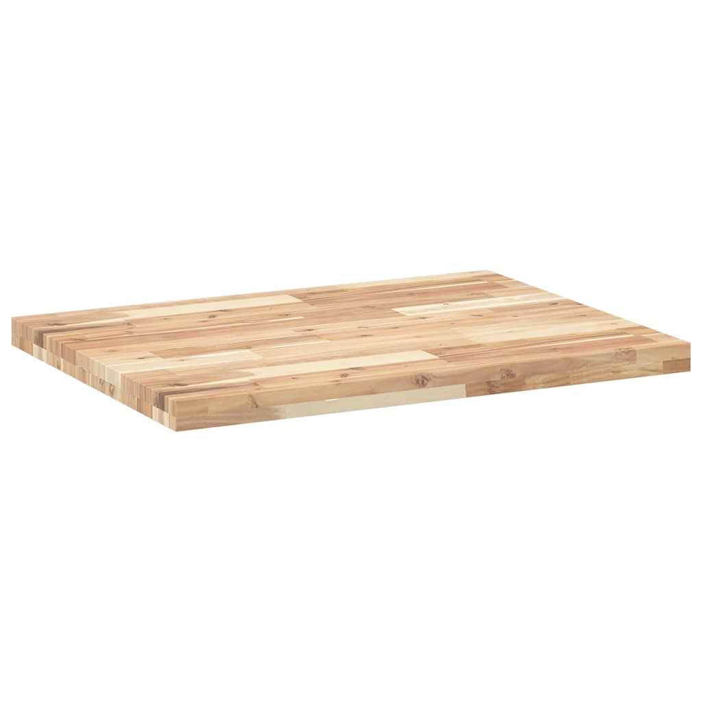 Schreibtischplatte Unbehandelt 60x50x2 cm Massivholz Akazie