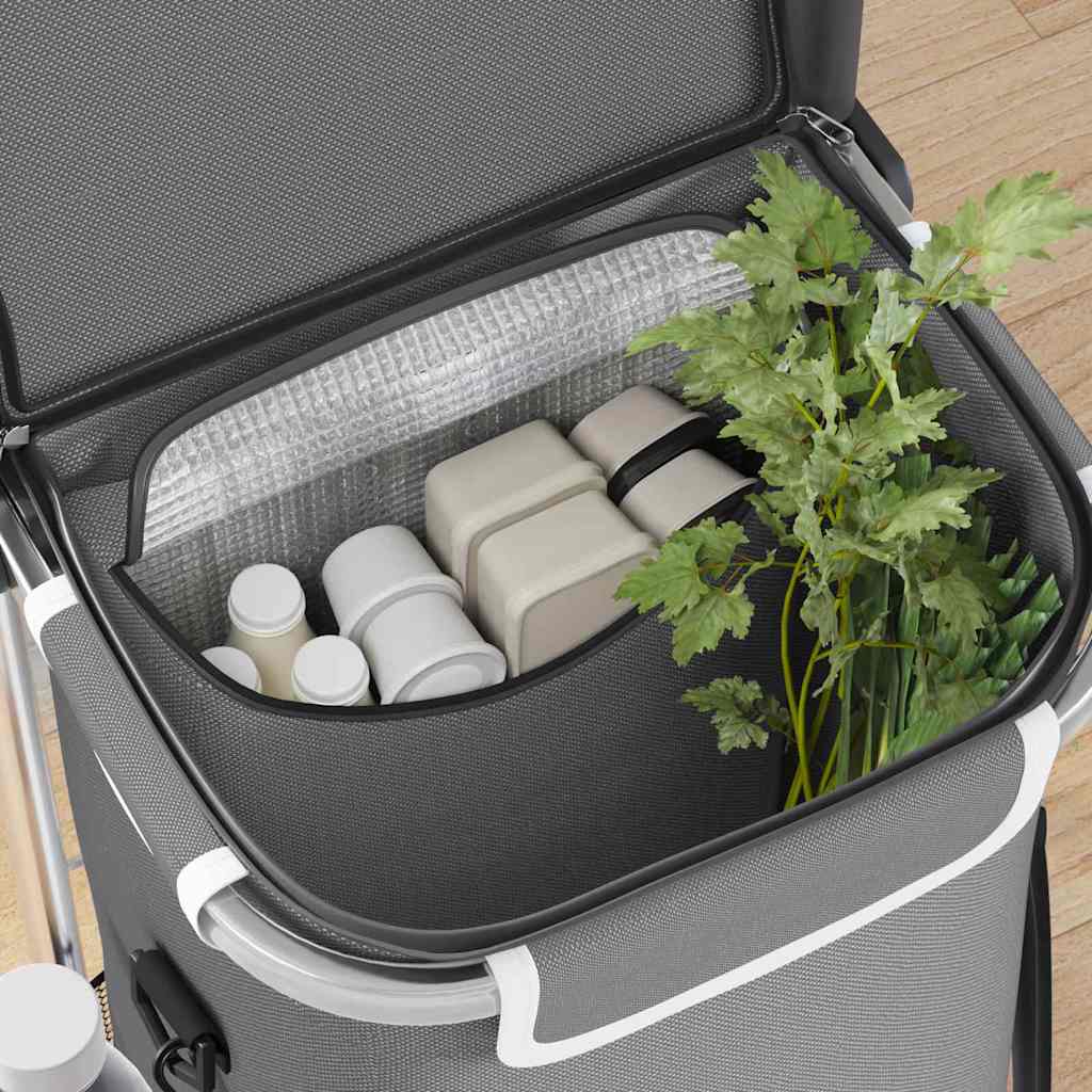 Einkaufswagen Schwarz 36,5 x 46,5 x 100,5 cm Oxford-stoff