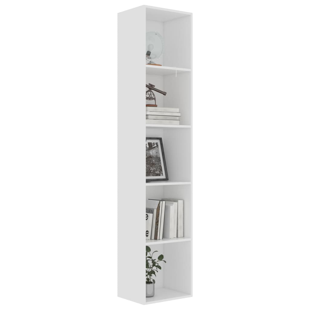 Bücherregal Schwarz Eichen-Optik 80x30x189 cm Holzwerkstoff