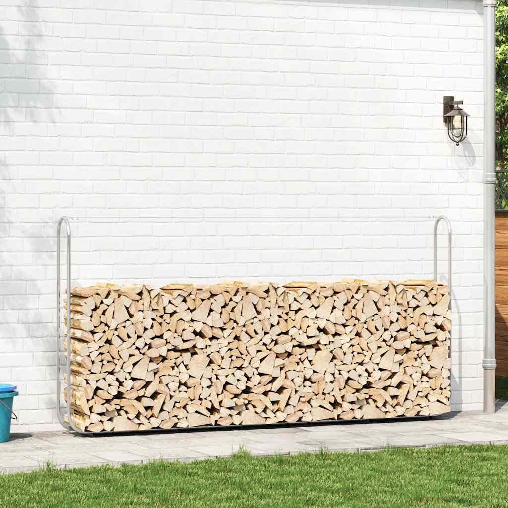 Kaminholzregal 100x25x150 cm Stahl verzinkt