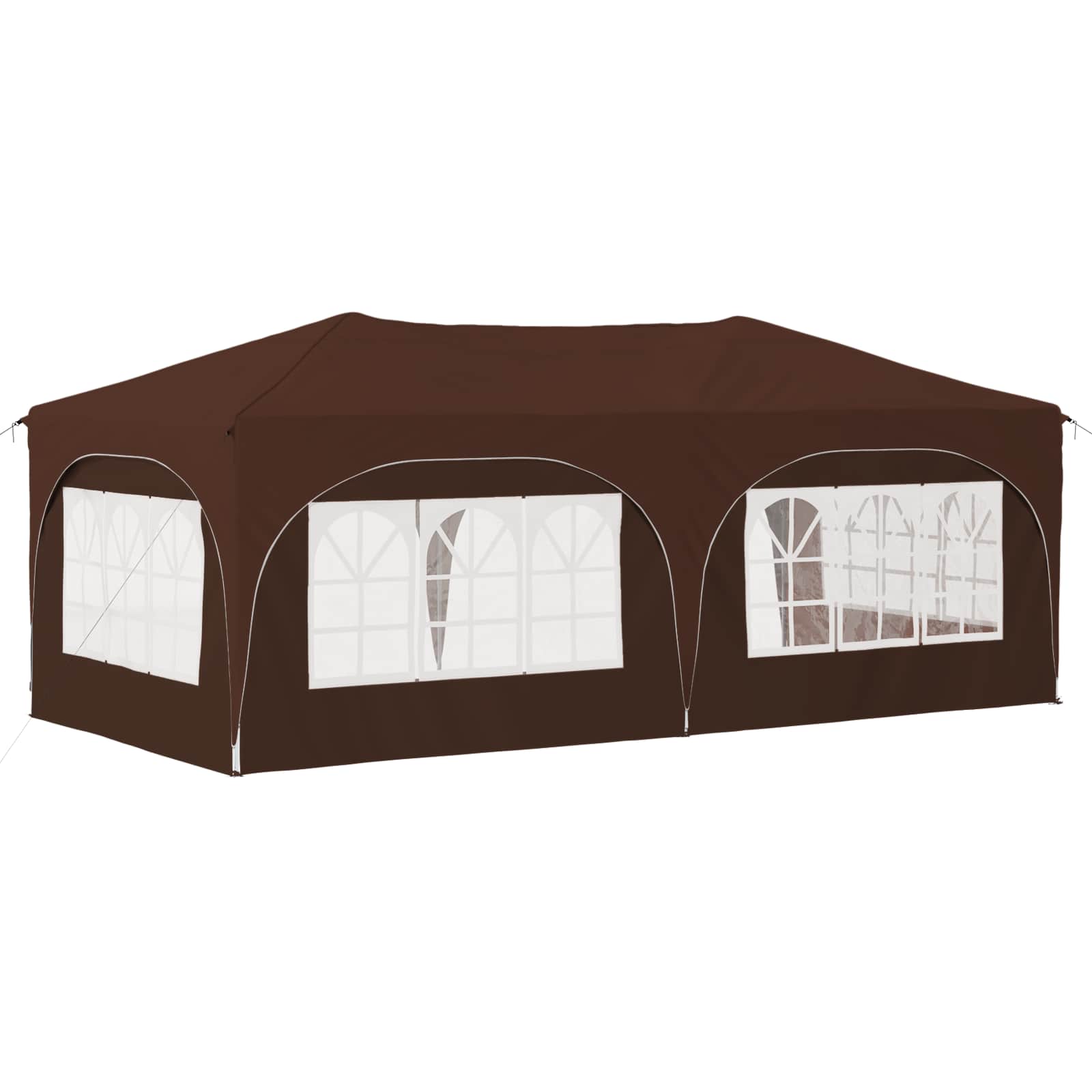 Pop-up Partyzelt 575 x 288 x 245 cm Creme Oxford-Stoff