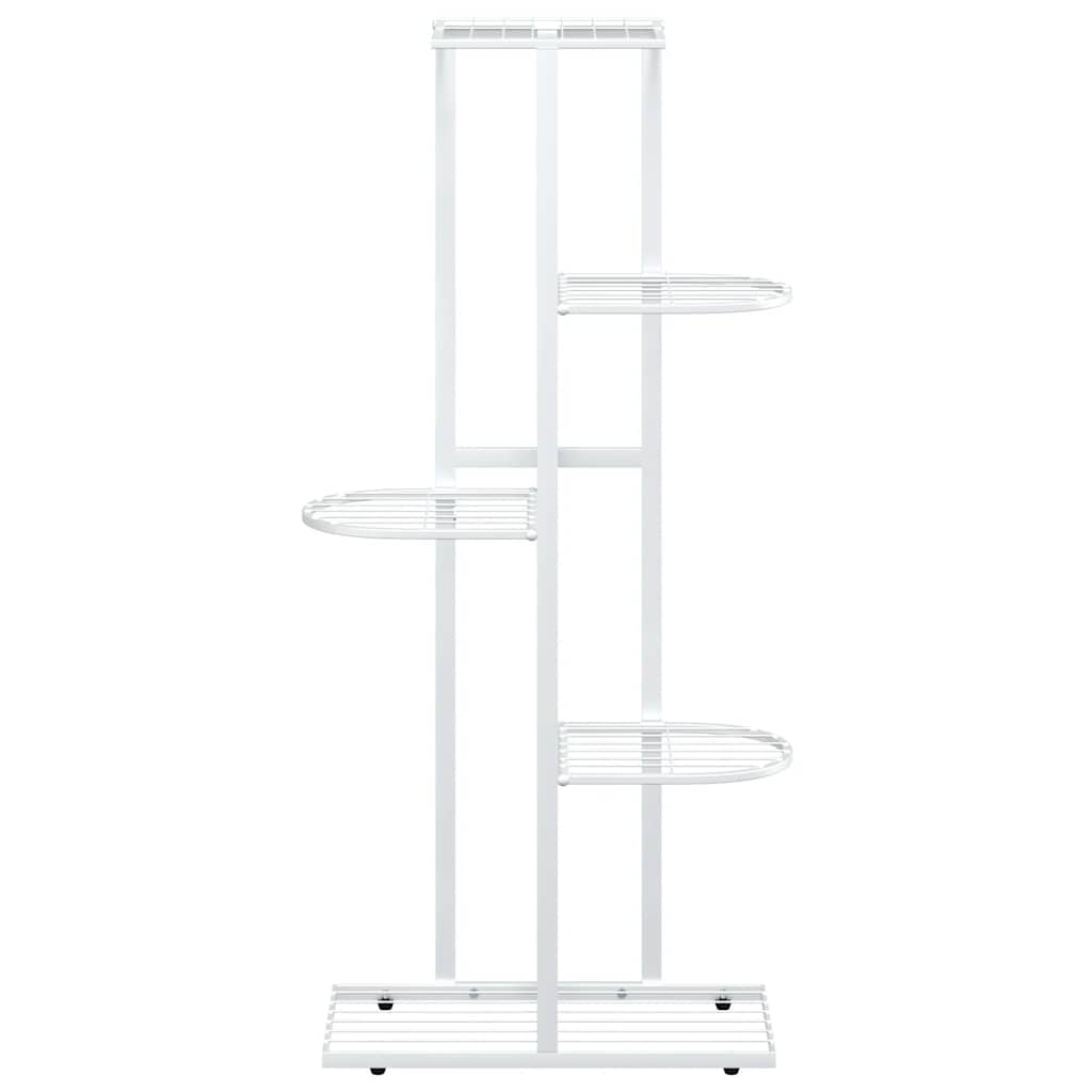 Blumenständer 5-Etagen 43x22x98 cm Weiß Metall