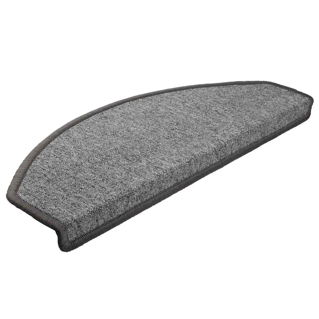 Stufenmatten 15 Stk. 56x17x3 cm Anthrazit Halbrund