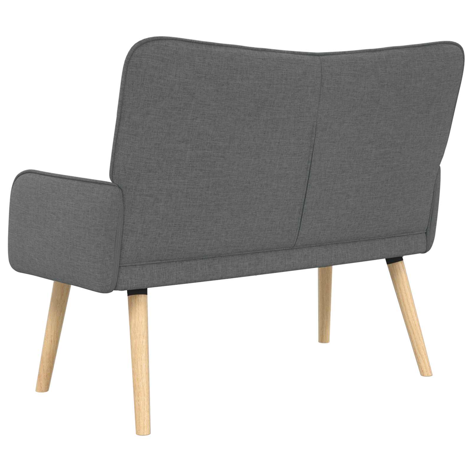 2-Sitzer Sofa Hellgrau 115 x 61 x 87 cm Stoff